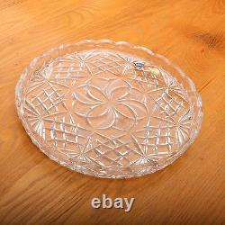 Czech Bohemia Crystal Glass Hand Cut Plate 24%