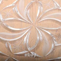 Czech Bohemia Crystal Glass Hand Cut Plate 24%