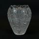 Czech Bohemian Queen Lace Cut Crystal Glass Vase Hand Cut Vintage Decor 4,5