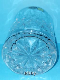 Czech Republic Bohemia Cut 24% Lead Crystal Whiskey/Bourbon GlassesSET of 4NEW