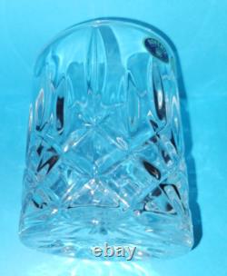 Czech Republic Bohemia Cut 24% Lead Crystal Whiskey/Bourbon GlassesSET of 4NEW
