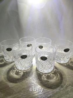 Czech Republic Bohemia Cut 24% Lead Crystal Whiskey/Bourbon GlassesSET of 6NEW