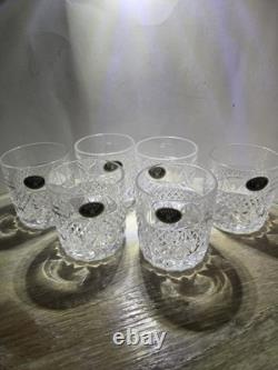 Czech Republic Bohemia Cut 24% Lead Crystal Whiskey/Bourbon GlassesSET of 6NEW