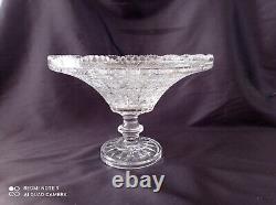 Czech bohemia crystal cut glass bowl 25cm/10 III