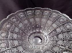 Czech bohemia crystal cut glass bowl 25cm/10 III