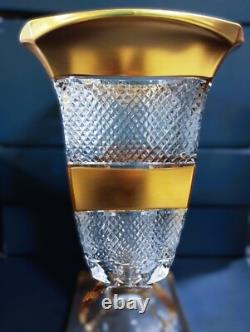 Czech bohemia crystal glass Cut crystal vase Magma 29cm/11