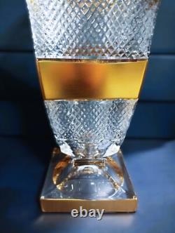 Czech bohemia crystal glass Cut crystal vase Magma 29cm/11