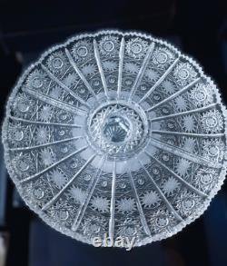 Czech bohemia crystal glass cut plate5 parts 31cm/12