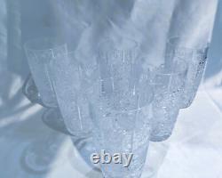 Czech bohemia cut crystal glass -Whisky glasses 11 cm 6pcs