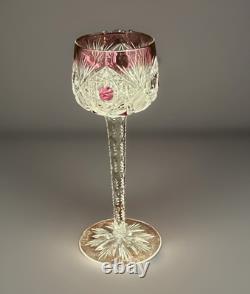 DEFECTIVE Nachtmann Traube Wine Glass Set Of 4 Cut to Clear Crystal Amet G3D
