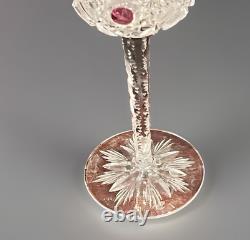 DEFECTIVE Nachtmann Traube Wine Glass Set Of 4 Cut to Clear Crystal Amet G3D