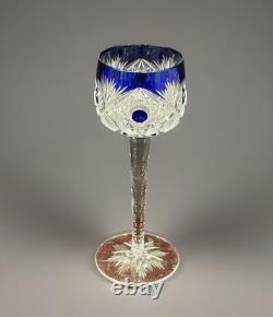DEFECTIVE Nachtmann Traube Wine Glass Set Of 4 Cut to Clear Crystal Amet G3D