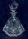 Deep Cut Triangular 24% Lead Crystal Glass Spirits Decanter & Stopper Poland 11