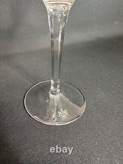 Design Guild Crystal Glass Martini Glasses Cut, Frosted Multisided Stem Marked