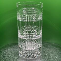 Discontinued Unmarked Ralph Lauren Glen Plaid Classic Highball Cut Crystal Glass