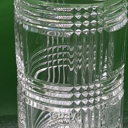 Discontinued Unmarked Ralph Lauren Glen Plaid Classic Highball Cut Crystal Glass