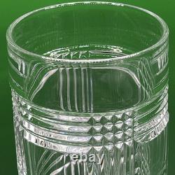 Discontinued Unmarked Ralph Lauren Glen Plaid Classic Highball Cut Crystal Glass