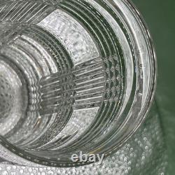 Discontinued Unmarked Ralph Lauren Glen Plaid Classic Highball Cut Crystal Glass