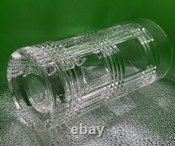 Discontinued Unmarked Ralph Lauren Glen Plaid Classic Highball Cut Crystal Glass