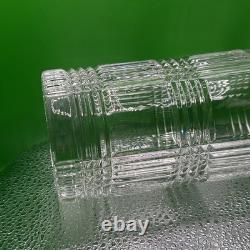 Discontinued Unmarked Ralph Lauren Glen Plaid Classic Highball Cut Crystal Glass