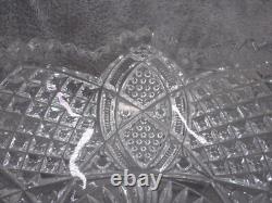 Duncan's Sons Compote Pedestal Dish Early American Pattern Glass Cut Crystal