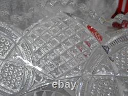 Duncan's Sons Compote Pedestal Dish Early American Pattern Glass Cut Crystal