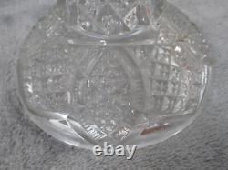 Duncan's Sons Compote Pedestal Dish Early American Pattern Glass Cut Crystal