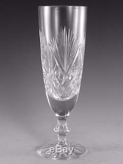 EDINBURGH Crystal Champagne Flute Glass / Glasses IONA Cut 1st 7"