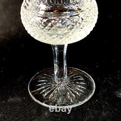 EDINBURGH THISTLE CLARET WINE GLASS, Cut Lead Crystal, 4 1/2, 3 Oz, Scotland