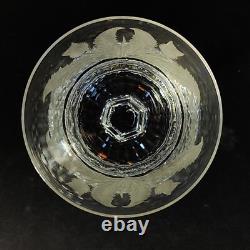 EDINBURGH THISTLE CLARET WINE GLASS, Cut Lead Crystal, 4 1/2, 3 Oz, Scotland