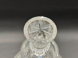 Edinburgh Crystal Scotland Cut Crystal Thistle Ships Decanter withStopper, 11 1/4