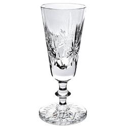 Edinburgh Crystal Star of Edinburgh Signed Champagne Flute Cut Glass Set 4 6.5