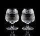 Edinburgh Crystal Thistle Cut Brandy Glasses, Set of (2)