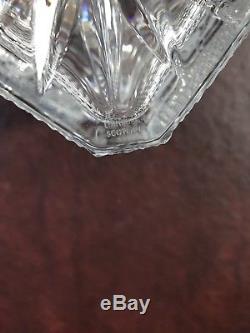 Edinburgh Crystal Thistle Cut Square Whisky Decanter, Excellent