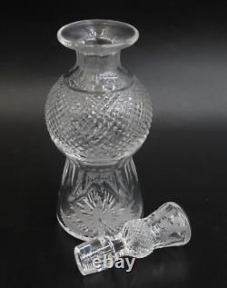 Edinburgh Scotland Crystal Cut Glass 7.75 inch Cordial Wine Decanter in Thistle