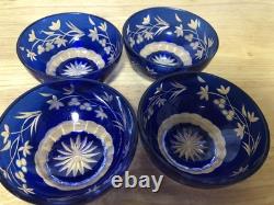 Edo Kiriko Cut Glass 13 pieces set Handmade Crystal from Japan