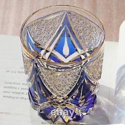 Edo style Hand Cut Crystal Whisky Glass 250ml Whiskey Glasses -Cocktail-Vodka