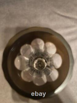 Elegant Vintage Cut Glass Crystal Flower Vase (Circa 1900s)