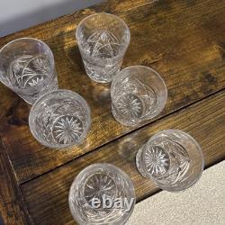 Estate Sale! Set Of 6 Binta American Brilliant Crystal Cut Glass Tumbler Cups