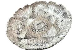 Excellent condition, Antique American Brilliant Cut Crystal Bowl