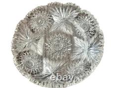 Excellent condition, Antique American Brilliant Cut Crystal Bowl