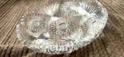 Excellent condition, Antique American Brilliant Cut Crystal Bowl