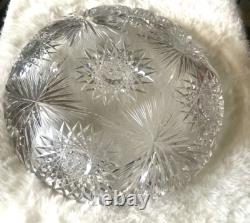 Excellent condition, Antique American Brilliant Cut Crystal Bowl