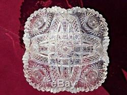 Exquisite American Brilliant Period Cut Glass Crystal Bowl