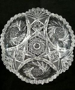 Exquisite antique American brilliant cut crystal bowl