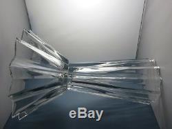 Extra Large Very Heavy Cut Glass Crystal Vase 17 Tall
