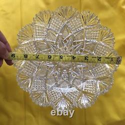 FINEST Antique BRILLIANT CUT Crystal BOWL 9 D