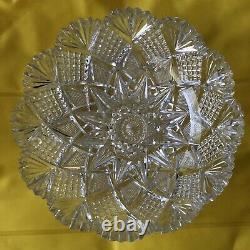 FINEST Antique BRILLIANT CUT Crystal BOWL 9 D