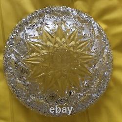 FINEST Antique BRILLIANT CUT Crystal BOWL 9 D