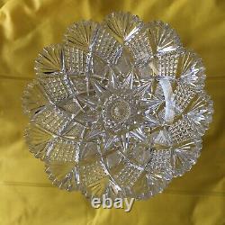 FINEST Antique BRILLIANT CUT Crystal BOWL 9 D